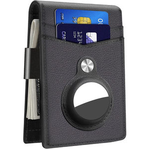 Hawanik Mens Slim Bilfold Wallet With Integrated Case Holder for AirTag
